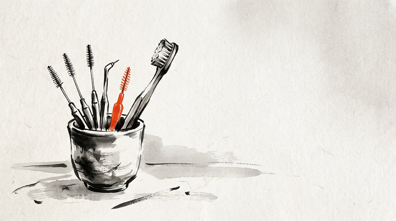 치아 뿌리 드러남, 잇몸 내려갔을 때 집에서 하는 관리법 삽화